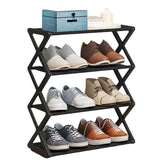 Shoe Rack X- Shape 4 Layer