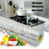 Kitchen Oil Proof Waterproof Sticker Aluminum Foil Sheet Kitchen Stove Cabinet Stickers Self Adhesive Wallpapers