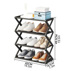 Shoe Rack X- Shape 4 Layer