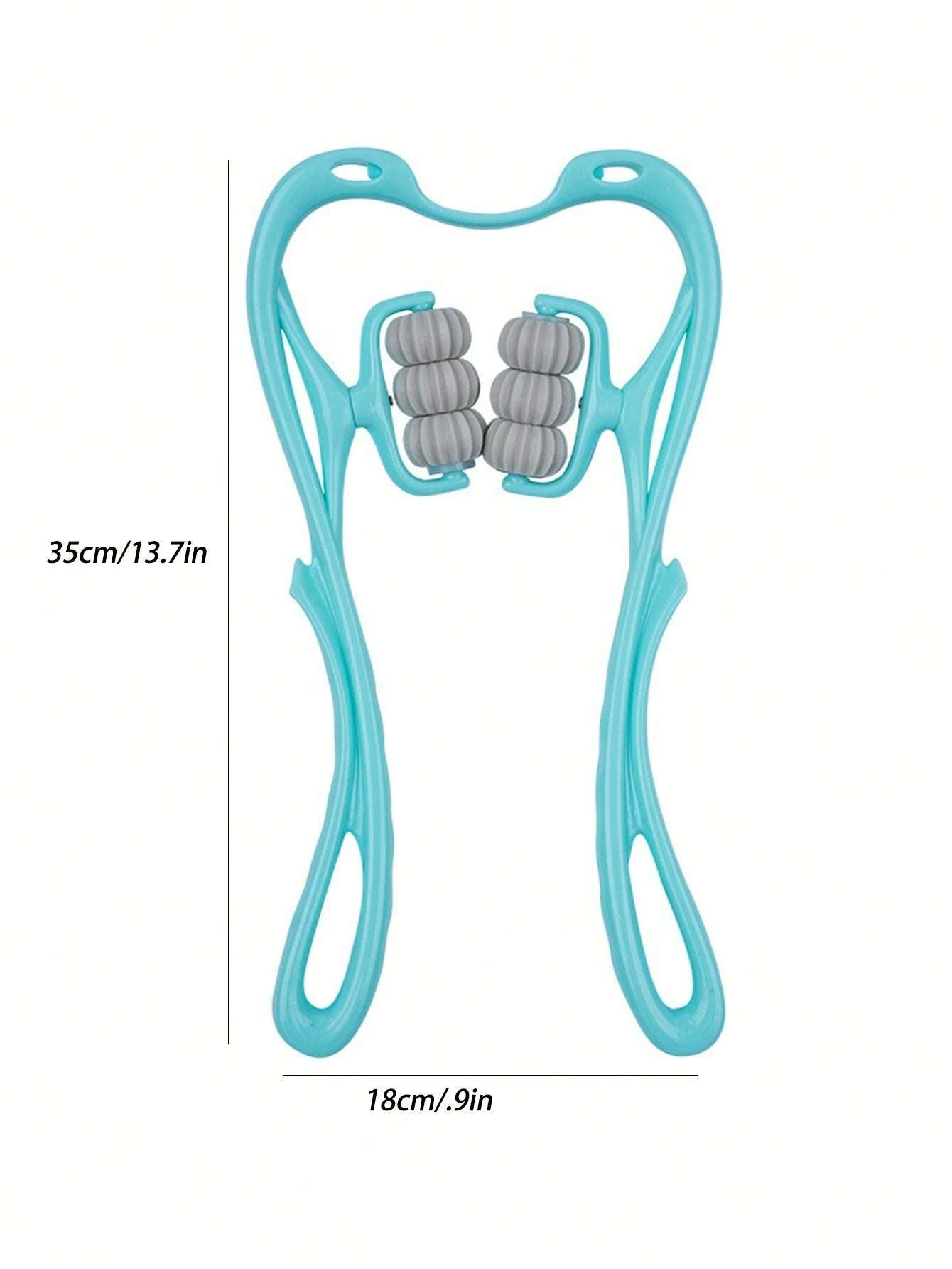 6-wheel Manual Neck Massager, Handheld Grip Neck Kneading