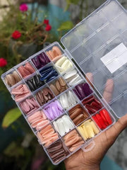 576 Pcs Reusable Fake Nails – Stunning Variety of Colors | Perfect for Girls