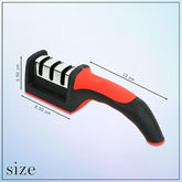 3 Stage Knife Sharpening Tool portable Manual Knife Sharpener