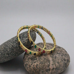 Multicolor Gem Gold color Bracelet