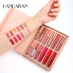 12-Piece Matte Liquid Lipstick & High Shine Lip Gloss Set β Waterproof, Long-Lasting Makeup Collection