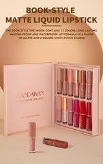 12-Piece Matte Liquid Lipstick & High Shine Lip Gloss Set β Waterproof, Long-Lasting Makeup Collection