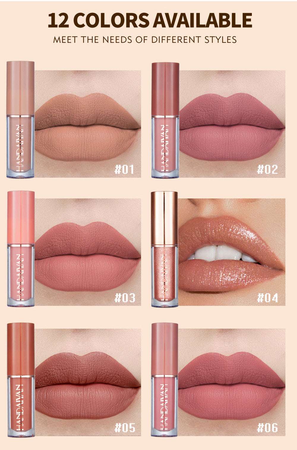 12-Piece Matte Liquid Lipstick & High Shine Lip Gloss Set β Waterproof, Long-Lasting Makeup Collection