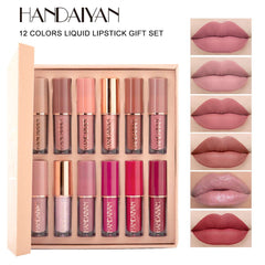 12-Piece Matte Liquid Lipstick & High Shine Lip Gloss Set β Waterproof, Long-Lasting Makeup Collection