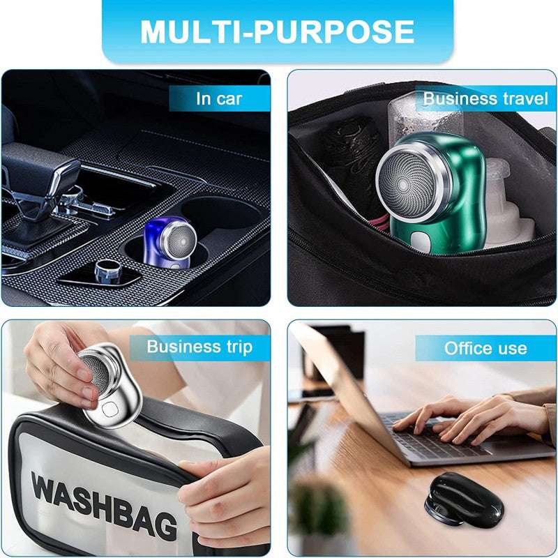 Mini-Shaver, Portable Electric Shaver, Mini Electric Razor Shavers for Men, Rechargeable Shaver Easy One-Button Use Suitable for Home,Car,Travel