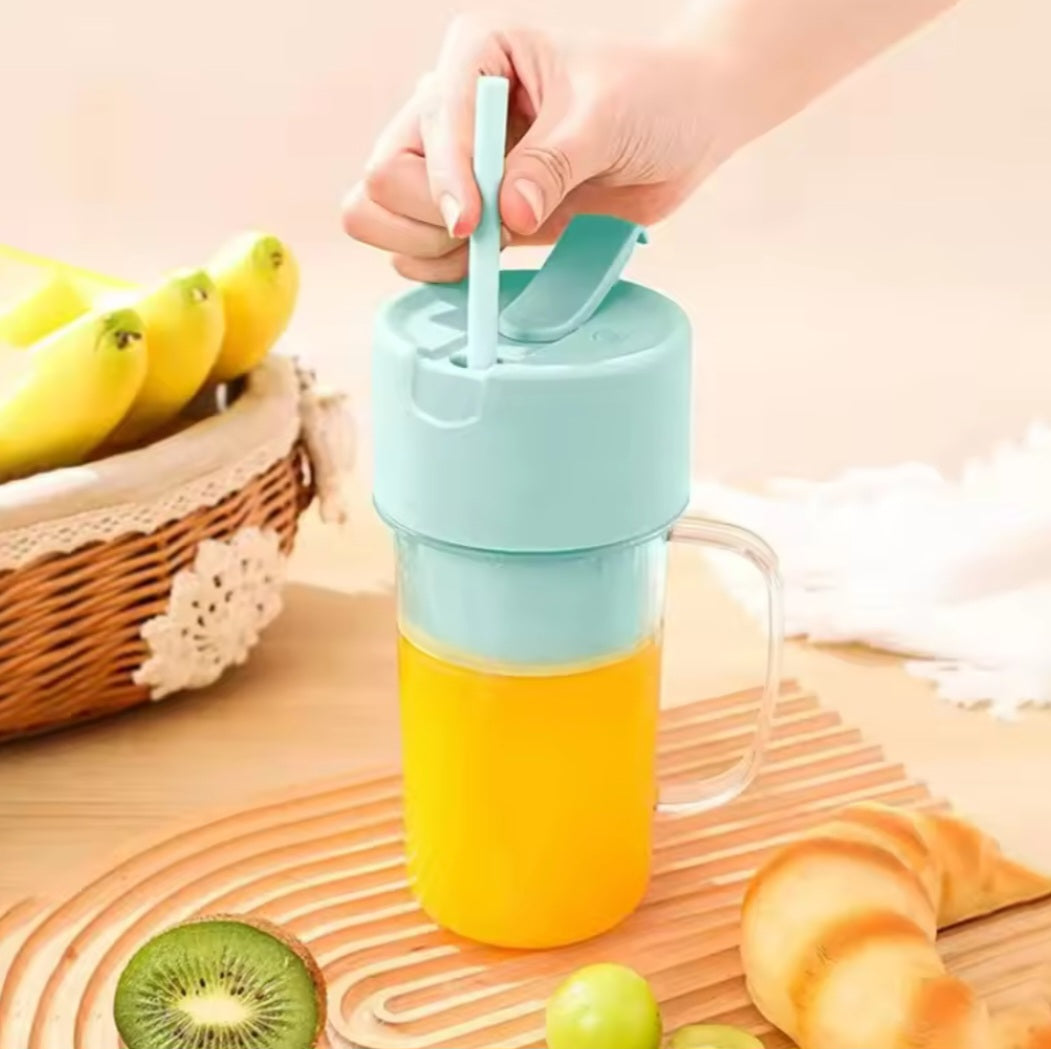 Rechargeable Fast Glass Juicer + Free Silicon Straw