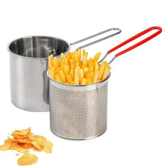 Stainless Steel Deep Fryer Pot with Strainer β 12L Capacity for Home & Kitchen
