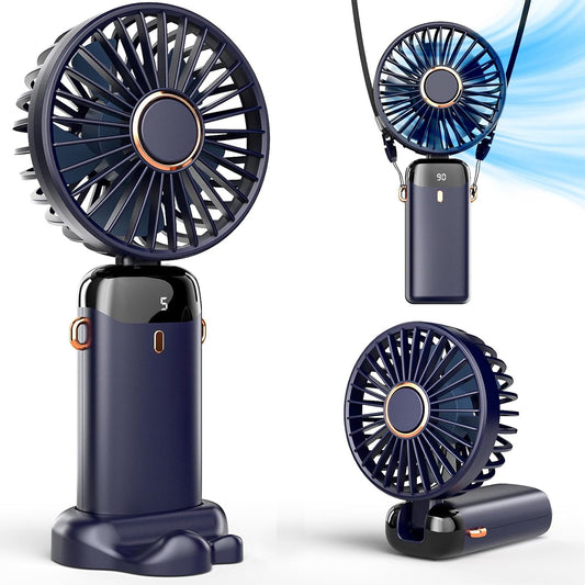 5-in-1 Digital Display Handheld Turbo Fan