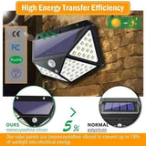 100 Led Solar Lights Outdoor Lighting Wireless Motion Sensor Lights Ip65