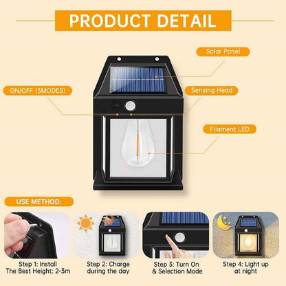 LED Solar Wall Lamp Outdoor