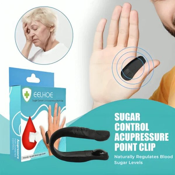 Pack of 2 Sugar Control Li4 Acupressure Clip – Headache, Stress & Migraine Relief