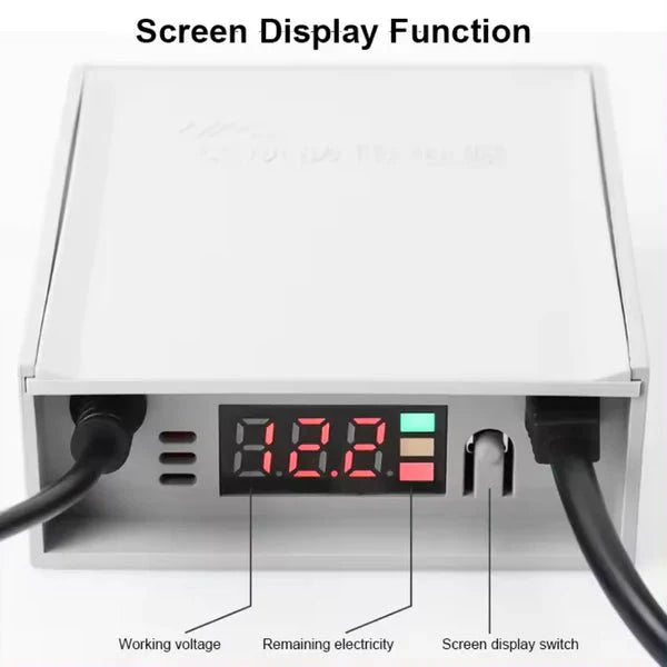 12V DC Mini UPS Backup for Security Camera Systems (5 Hour Battery Backup 🔥 Fireproof 💦 Waterproof 🚨Led Display)