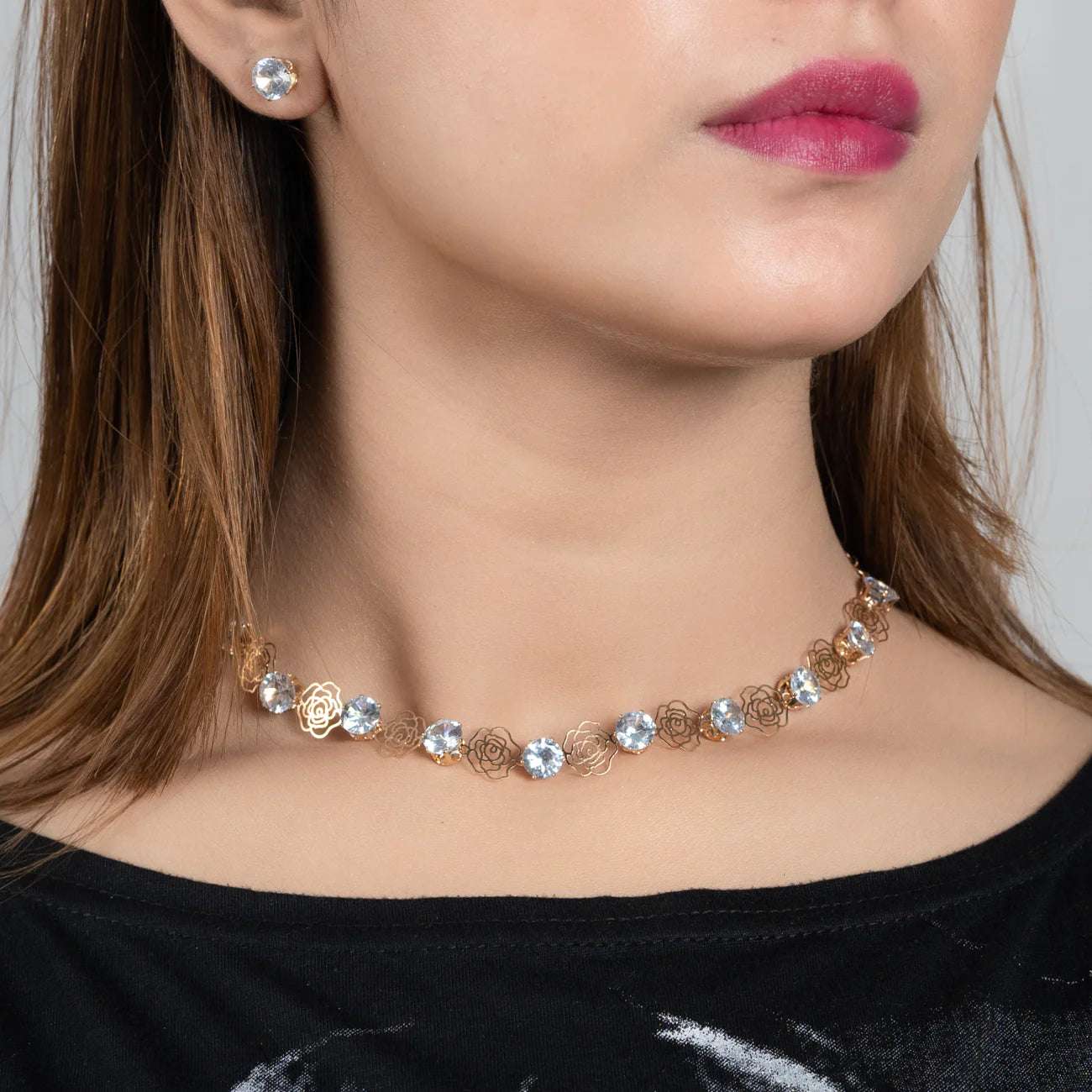 MARINERS LINK NECKLACE WITH EARRING