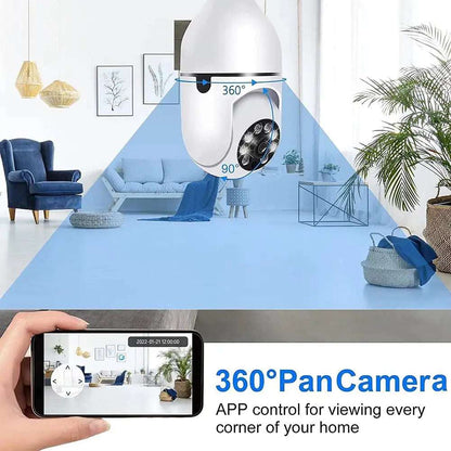 360 Rotating Wireless Panoramic Night Vision Security Camera