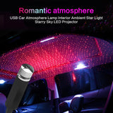 5V USB Powered Galaxy Star Projector Lamp Romantic LED Starry Sky Night Light For Car Roof Home Room Ceiling Decor Plug And Play