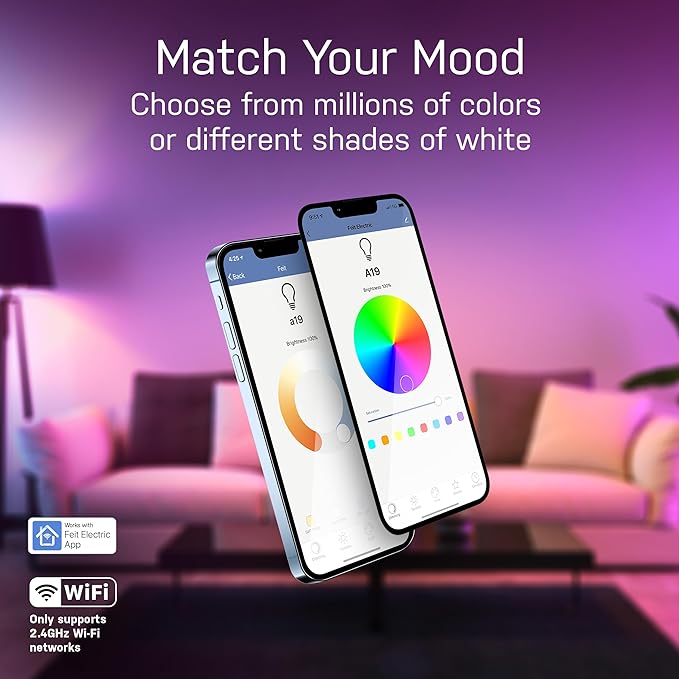 Smart RGB WiFi Bulb – 16M Colors, Voice Control, & Dimmable