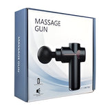 4-in-1 Ultra-Quiet Massage Gun – Deep Tissue Pain Relief with 4 Heads & Adjustable Speeds