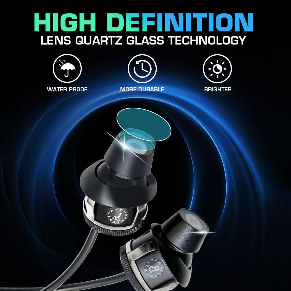 Premium LED Angel Wing Car Mirror Projection Lights - Universal Design, 2-Piece Set