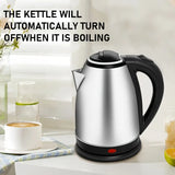 Electric Kettle – 2.0L Fast Boil | BPA-Free | Stainless Steel