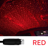 5V USB Powered Galaxy Star Projector Lamp Romantic LED Starry Sky Night Light For Car Roof Home Room Ceiling Decor Plug And Play