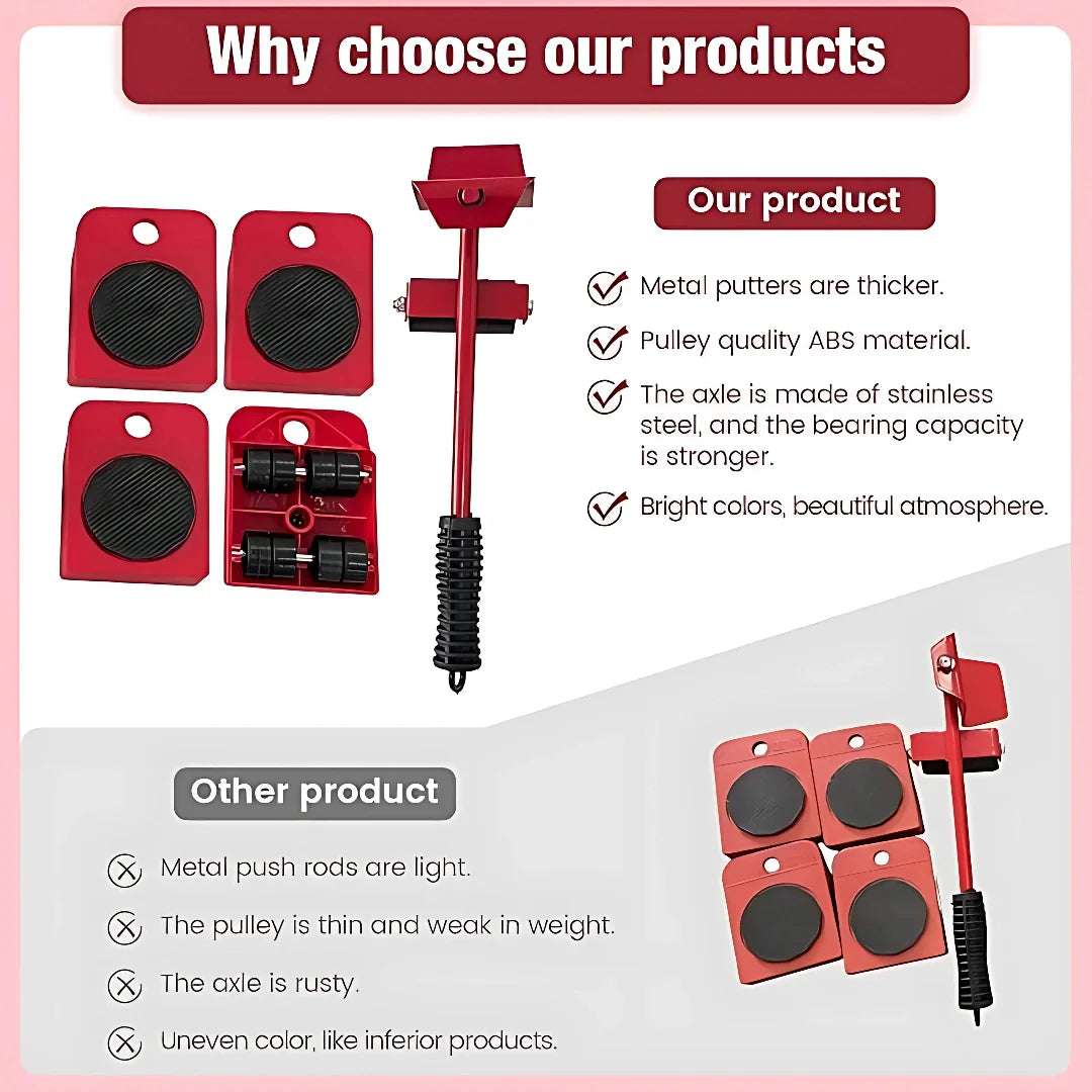 Furniture Lift Mover Tool Set-Furniture Movers with Wheels