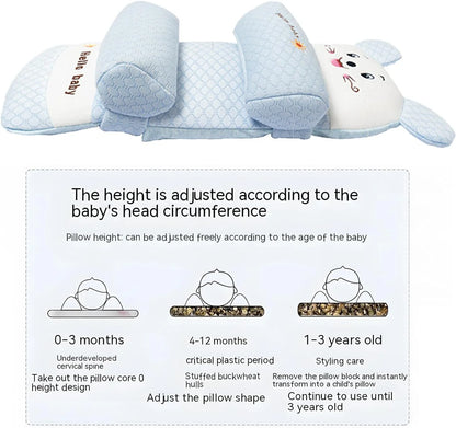 Baby Pillow Adjustable Portable Anti Scar Pillow