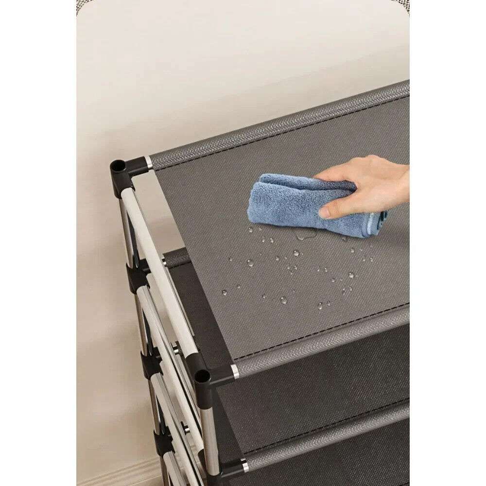 Stylish Shoe Rack Metal Simple ,Organizer Holder Space-saving for Living Room