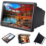 F2 Mobile Phone 3D Screen Magnifier Large Video Screen Amplifier with Eyes Protection Enlarged Foldable Stand Holder
