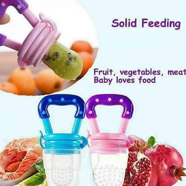 Baby Solid Baby Fruit Pacifier Fresh Fruit Feeder Infant Teething Toy Nibbler Teether Pacifier Safe Silicone Pacifier