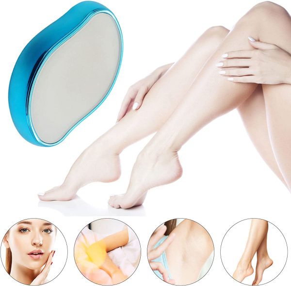 Bleame Crystal Hair Eraser Epilator - Fast & Easy Exfoliate – Soft Smooth Silky Skin