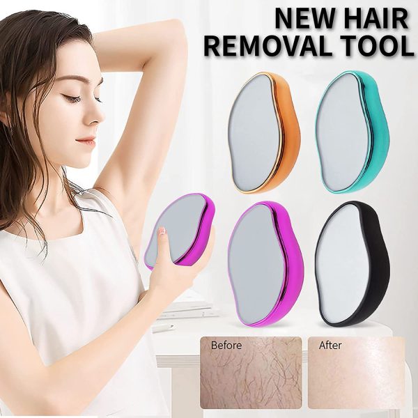 Bleame Crystal Hair Eraser Epilator - Fast & Easy Exfoliate – Soft Smooth Silky Skin