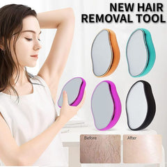 Bleame Crystal Hair Eraser Epilator - Fast & Easy Exfoliate – Soft Smooth Silky Skin