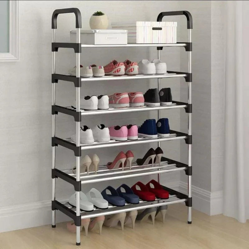 Stylish Shoe Rack Metal Simple ,Organizer Holder Space-saving for Living Room
