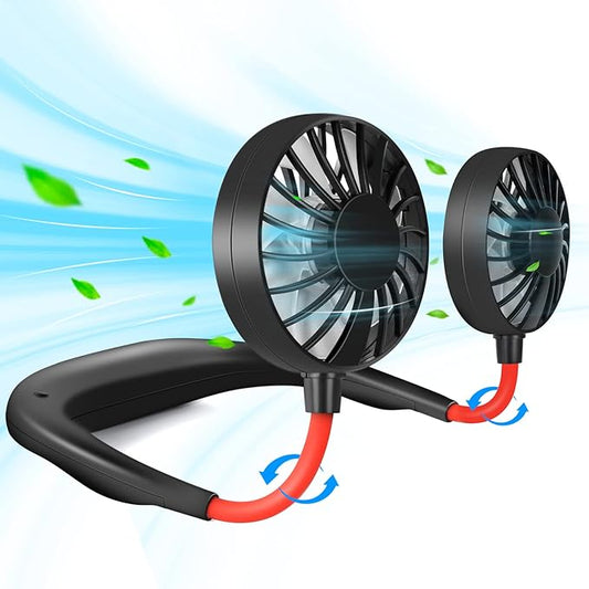3 Speed Adjustable Personal Hand-Free Neck Fan with Free Delivery