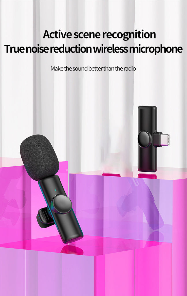 Interview One to One Wireless Collar Clip Microphone