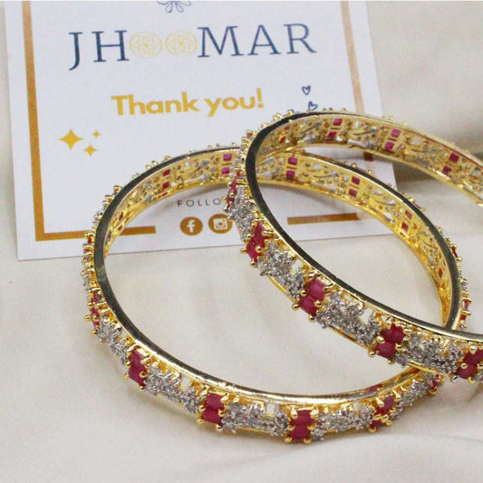 Golden and Red gem Bracelet