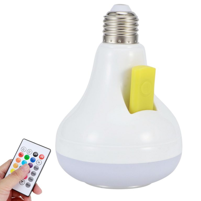 Smart LED Bulb with Bluetooth Speaker & Remote