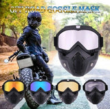 Motorcycle Goggles Face Mask Dirt Bike Motocross Off-Road MX ATV Eyewear Glasses