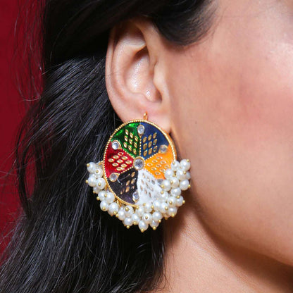 MULTI PEARL STUD EARRINGS