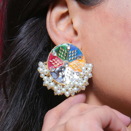 MULTI PEARL STUD EARRINGS