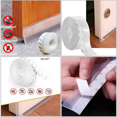 5 Meter Door Sealing Strips for Seal Sound Proof, Insect, Dust for Bathroom Door Window