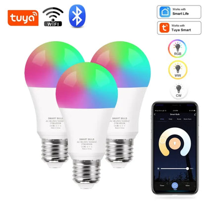 Smart RGB WiFi Bulb – 16M Colors, Voice Control, & Dimmable