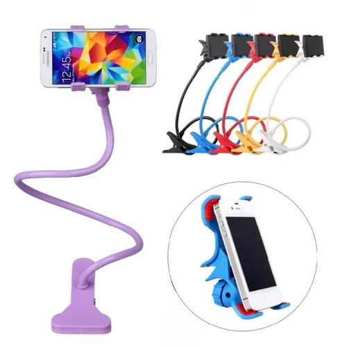Mobile Phone Stand Holder Flexible And Power Full Grip – 360 Degree Rotating (random Color)