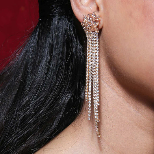 CHAINED DROP EARRINGS