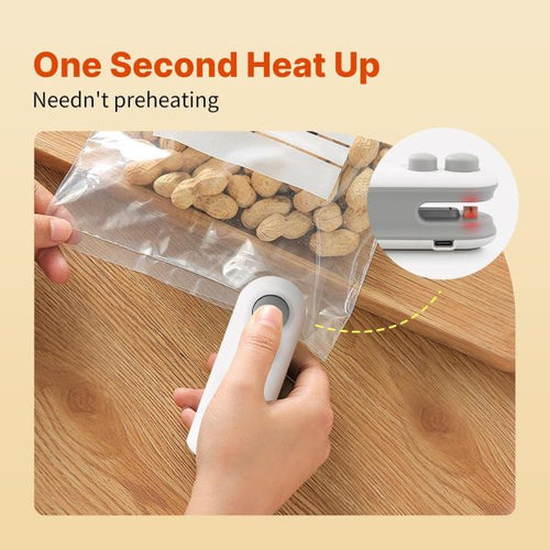 USB Rechargeable 2-in-1 Mini Bag Sealer & Cutter