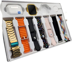 I20 Ultra Max 10-in-1 Smartwatch with 7 Straps & Airpods 2