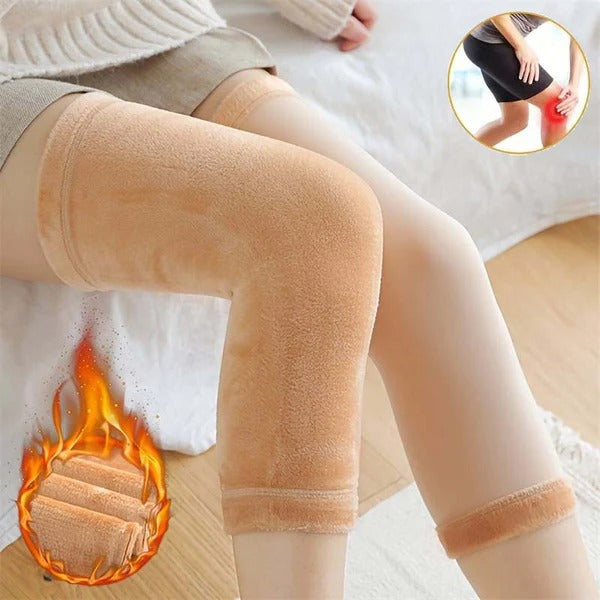 Woolen Blend Thermal Knee Warmers Breathable Elastic Knees Sleeves for Winter